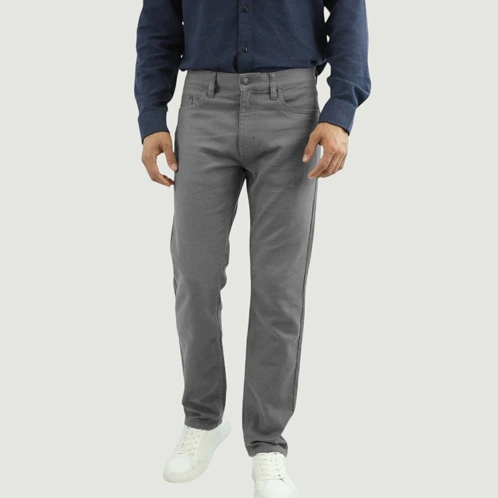 Jachs NY Men's 40x32 Gray Slim Fit Pants Cotton Blend Stretch Casual M0438